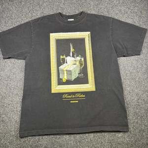 Streetwise Road to Riches Graphic T-Shirt Moet Champagne and Money Black